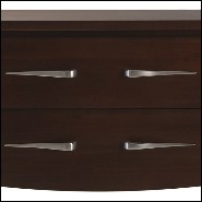 Table d'appoint ou table de chevet avec structure en bois d'acajou massif 119-Cherato