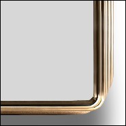 Cabinet avec structure en racine de noyer massif recouvert de tubes en laiton plaqué Gold 169-Brass Case