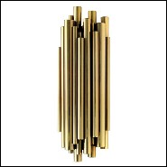 Applique avec structure en laiton massif poli finition Gold 151-Brass Tubes