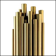Applique avec structure en laiton massif poli finition Gold 151-Brass Tubes