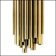 Applique avec structure en laiton massif poli finition Gold 151-Brass Tubes