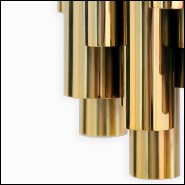 Applique avec structure en laiton massif poli finition Gold 151-Brass Tubes