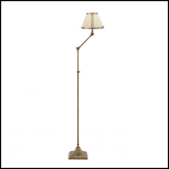 Floor lamp antique brass finish 24-Brunswick