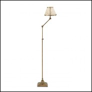 Floor lamp antique brass finish 24-Brunswick