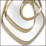 Mirror with hand carved solid mahogany frame structure with gold or silver finish 119-Exquisite