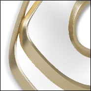 Mirror with hand carved solid mahogany frame structure with gold or silver finish 119-Exquisite