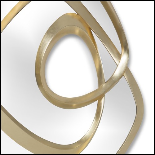 Mirror with hand carved solid mahogany frame structure with gold or silver finish 119-Exquisite