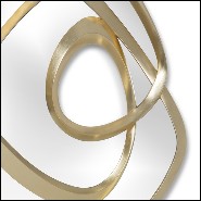 Mirror with hand carved solid mahogany frame structure with gold or silver finish 119-Exquisite