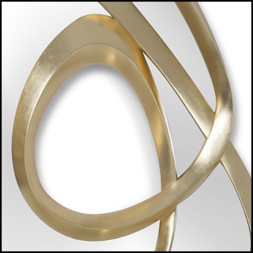 Mirror with hand carved solid mahogany frame structure with gold or silver finish 119-Exquisite