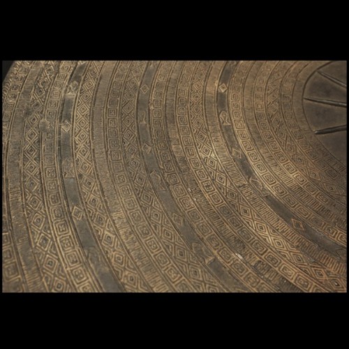 Rain Drum in solid bronze blackened from Cambodia temples 38-Rain Drum 2