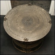 Rain Drum in solid bronze blackened from Cambodia temples 38-Rain Drum 2