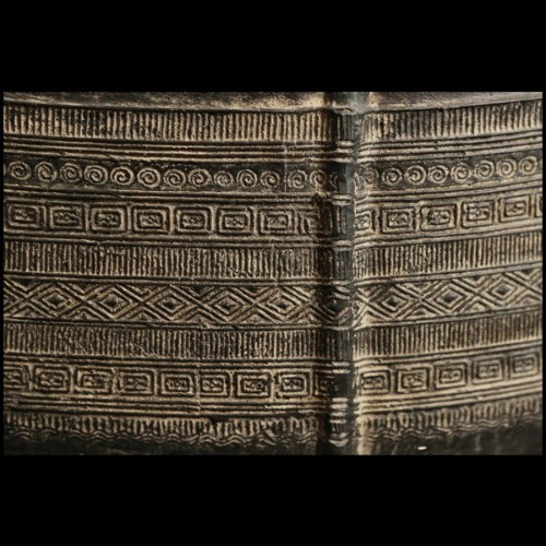 Rain Drum in solid bronze blackened from Cambodia temples 38-Rain Drum 2