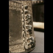 Rain Drum in solid bronze blackened from Cambodia temples 38-Rain Drum 2