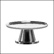 Coffee table with all structure in casted fusion polished aluminium 30-Alu Fusion