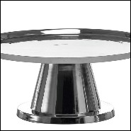 Table basse avec structure en aluminium poli 30-Alu Fusion