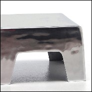 Table d'appoint avec structure en aluminium poli 30-Alu