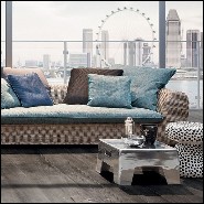 Table d'appoint avec structure en aluminium poli 30-Alu