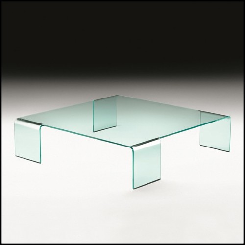 Coffee table made in 12 mm-thick curved glass 146-Curved Glass