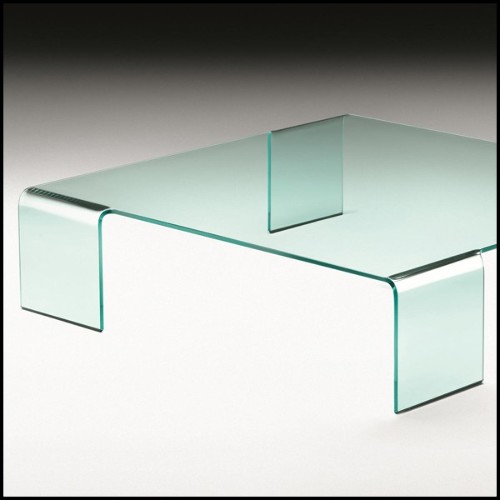Table basse en verre courbé de 12 mm d'épaisseur 146-Curved Glass