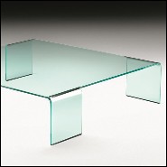 Table basse en verre courbé de 12 mm d'épaisseur 146-Curved Glass