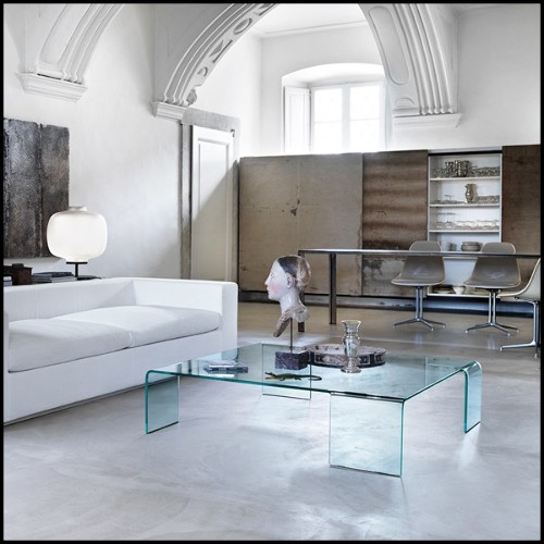 Table basse en verre courbé de 12 mm d'épaisseur 146-Curved Glass