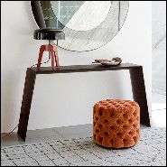 Console table with hand carved structure in varnished solid walnut wood 163-Viaduc
