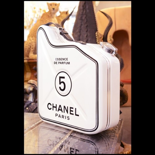 Jerrican art piece PC-Chanel N°5 White
