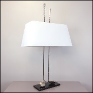 Table lamp with 2 clubs in brass in white bronze finish PC-Golf Club White Bronze