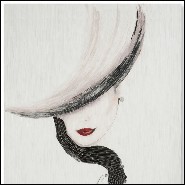 Décoration murale avec des milliers de pièces sculptées à la main 119-Lady in Glove