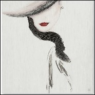 Décoration murale avec des milliers de pièces sculptées à la main 119-Lady in Glove