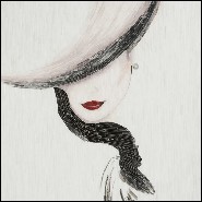 Décoration murale avec des milliers de pièces sculptées à la main 119-Lady in Glove