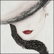 Décoration murale avec des milliers de pièces sculptées à la main 119-Lady in Glove