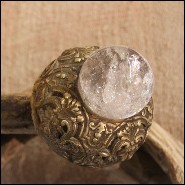 Armchair with structure in solid mahogany wood from Borneo and solid lianes PC-Guru Dome Amethyst