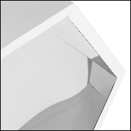Tabouret ou table d'appoint en structure en métal chromé 162-Chrome