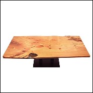 Table à manger avec plateau en bois massif Kauri PC-Kauri Wood and Resin