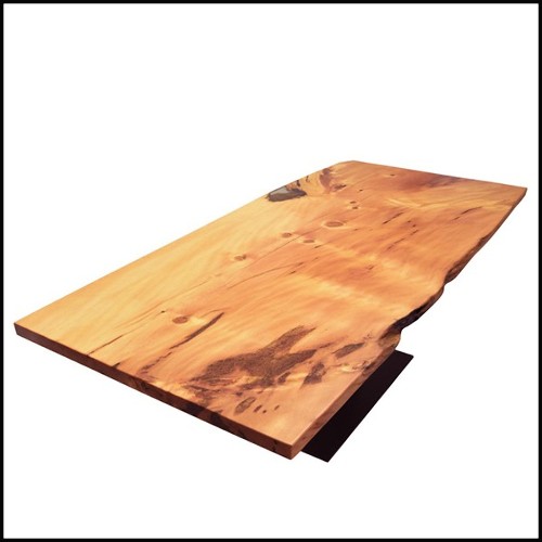 Table à manger avec plateau en bois massif Kauri PC-Kauri Wood and Resin