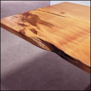 Table à manger avec plateau en bois massif Kauri PC-Kauri Wood and Resin