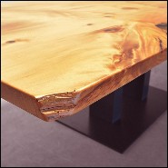 Table à manger avec plateau en bois massif Kauri PC-Kauri Wood and Resin