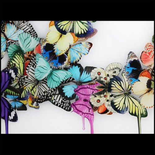 Photo wall decoration plexiglass PC-Chanel Butterflies