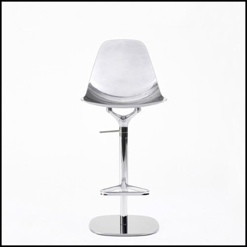 Bar stool needle swivel in polished aluminiumin chrome finish 107-Needle Swivel