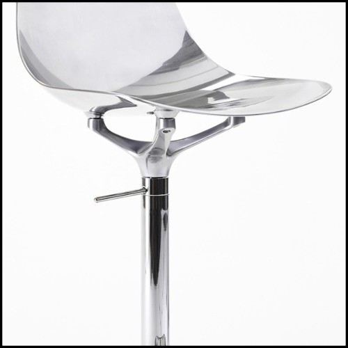 Bar stool needle swivel in polished aluminiumin chrome finish 107-Needle Swivel