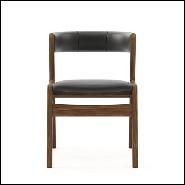 Chair with structure in solid walnut wood 174-Smart Walnut