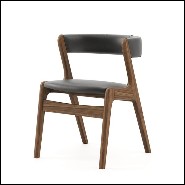 Chair with structure in solid walnut wood 174-Smart Walnut