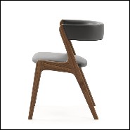 Chair with structure in solid walnut wood 174-Smart Walnut