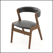 Chair with structure in solid walnut wood 174-Smart Walnut
