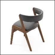 Chair with structure in solid walnut wood 174-Smart Walnut