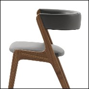 Chair with structure in solid walnut wood 174-Smart Walnut