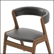 Chair with structure in solid walnut wood 174-Smart Walnut