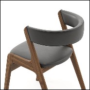Chair with structure in solid walnut wood 174-Smart Walnut