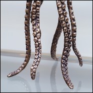 Chandelier en laiton massif finition laiton vintage 24-Pieuvre